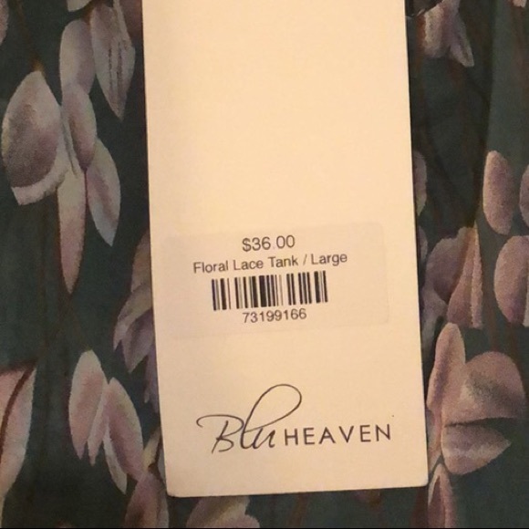 Blu heaven top LARGE NWT - Picture 5 of 5